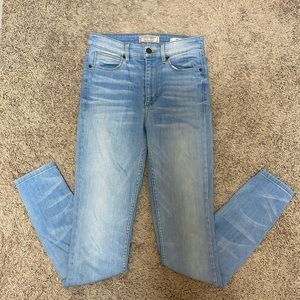 Guess high waisted blue jeans